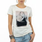 Beige Boutique Shirt Großhandel mit Taschen Print und dezenten Strassteinen