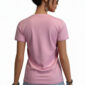 Rosa Damen Baumwollshirt Rückansicht Casual Boutique Style