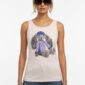 Rosa Damen Top Großhandel mit Teddy Print und Strass Vorderansicht