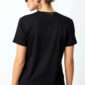 Schwarzes Damen Shirt Großhandel Rückansicht