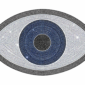 Weißes Damen Shirt Großhandel Evil Eye Print Detail Strass