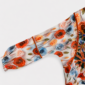 Bunte Blumenjacke Großhandel, Oversize Kapuzenjacke mit Rosenprint, Glitzertropfen und Strassblüten, rosemodee.de