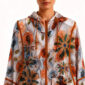 Bunte Blumenjacke Großhandel, Oversize Kapuzenjacke mit Rosenprint, Glitzertropfen und Strassblüten, rosemodee.de