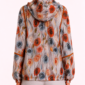 Bunte Blumenjacke Großhandel, Oversize Kapuzenjacke mit Rosenprint, Glitzertropfen und Strassblüten, rosemodee.de