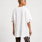 Dark Queen Strass Oversize Shirt Weiß mit Gothic Print und hochwertigen Strassteinen