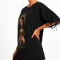 Heilige Maria Strass Oversize Shirt Großhandel Lot 2 Stück – Gothic Damen Longshirt Schwarz (2)