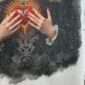 Heilige Maria Strass Oversize Shirt Weiß Großhandel Lot