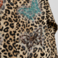 Leopardenhemd Großhandel, Oversize Hemd mit Strass Schmetterlingen im Leopardenprint, rosemodee.de