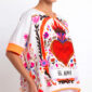 Oversize Herz Shirt Großhandel, Shirt mit flammendem Herz, El Amor Schriftzug und Strassbesatz im Folk Art Stil, rosemodee.de