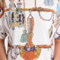 Print Shirt Großhandel Tencel, illustrativer Quasten und Kordel Print mit funkelndem Strassanhänger, rosemodee.de