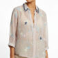 Rosa Damen Bluse mit Strass Kragen und Schmetterling Stickerei Großhandel (11)