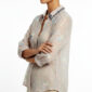 Rosa Damen Bluse mit Strass Kragen und Schmetterling Stickerei Großhandel