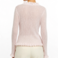 Rosa Oversize Damen Bluse mit 3D-Blumen und Perlendetails Großhandel