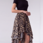 Damen Leo Stufenrock mit Strass Großhandel Beige