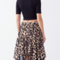 Damen Leo Stufenrock mit Strass Großhandel Beige