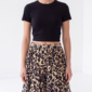 Damen Leo Stufenrock mit Strass Großhandel Beige