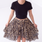 Damen Leo Stufenrock mit Strass Großhandel Beige