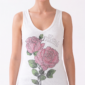 Damen Modal Top mit Strass Rosenmotiv Großhandel