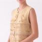 Damen Organza Weste mit Perlenstickerei LOT Onesize Großhandel Champagner