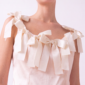 Damen Satin Top mit Schleifen LOT M L XL Großhandel Champagner