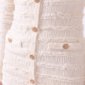 Damen Struktur Strickkleid Großhandel Creme