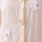 Damen Tencel Maxi-Kleid mit 3D-Blüten Großhandel Creme