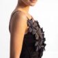 Damen 3D Blumen Top Großhandel Schwarz & Weiß mit großen Blumenapplikationen