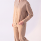 Stoffhose Camel Großhandel Damen elegante Business Hose Ganzkörperansicht