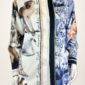 Damen 3-teiliges Set Animal Print Bluse Hose Schal Großhandel