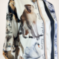 Damen 3-teiliges Set Animal Print Bluse Hose Schal Großhandel
