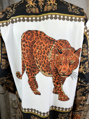 Damen Bluse mit Tiger- & Barock-Print Großhandel – großes Tigermotiv