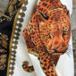 Damen Bluse mit Tiger- & Barock-Print Großhandel – großes Tigermotiv