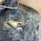 Damen Jeansweste mit Hunde Strass im Destroyed Look