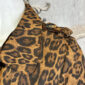 Damen Trenchcoat mit Leo-Print & Taillengürtel Braun – Großhandel