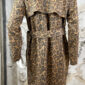 Damen Trenchcoat mit Leo-Print & Taillengürtel Braun – Großhandel