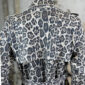Damen Trenchcoat mit Leo-Print & Taillengürtel Grau – Großhandel