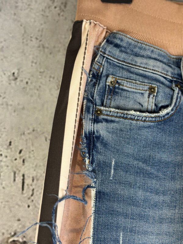 Handpatch Denim Horse Jeans Sweat Hose – Großhandel (3) Handpatch Denim Horse Jeans Sweat Hose mit Strass und Perlen