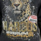 Tiger Rollkragenpullover Schwarz Großhandel mit Strass und Nieten