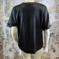 Damen Shirt mit Pink Leopard und Perlen in Schwarz